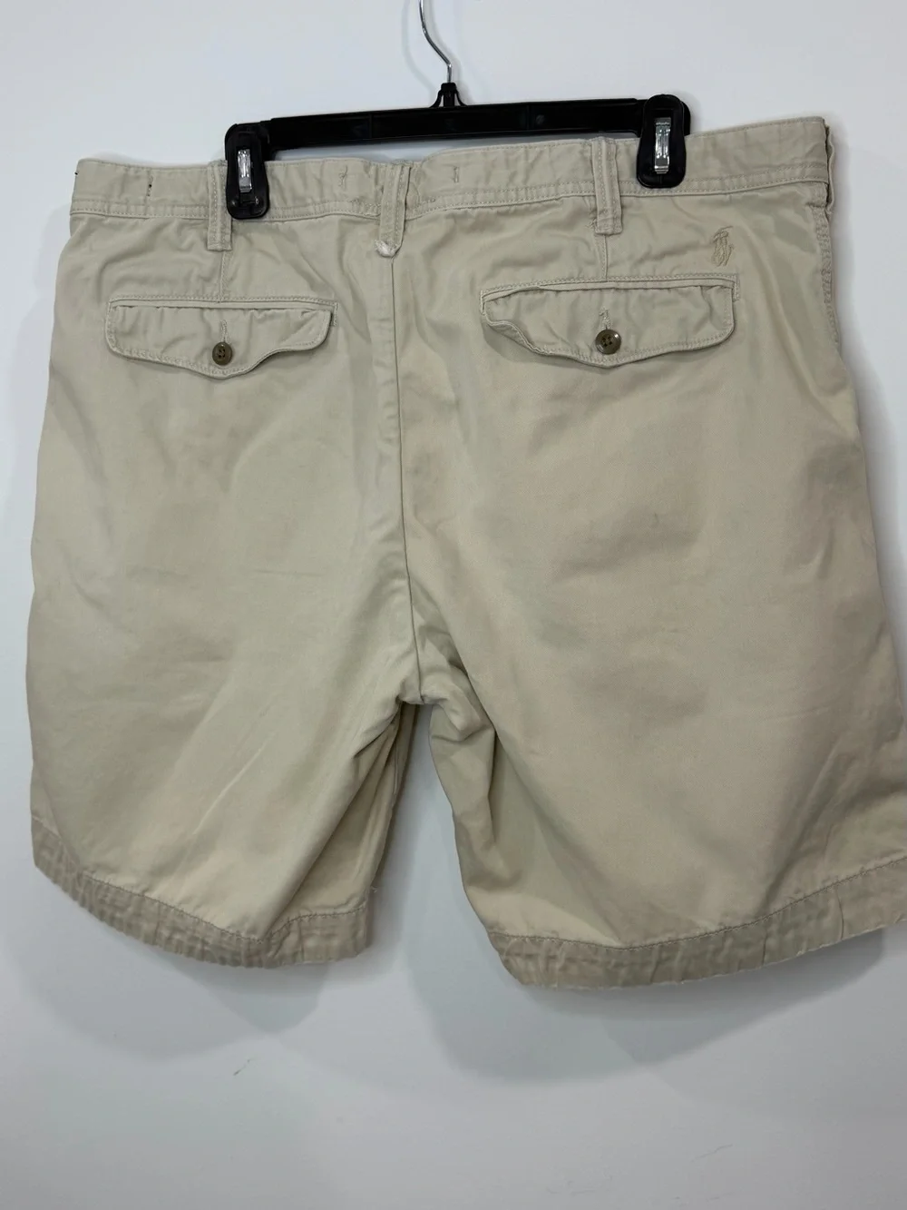 Polo by Ralph Lauren Men’s Beige Chino Shorts Size 38 100% Cotton Classic Fit